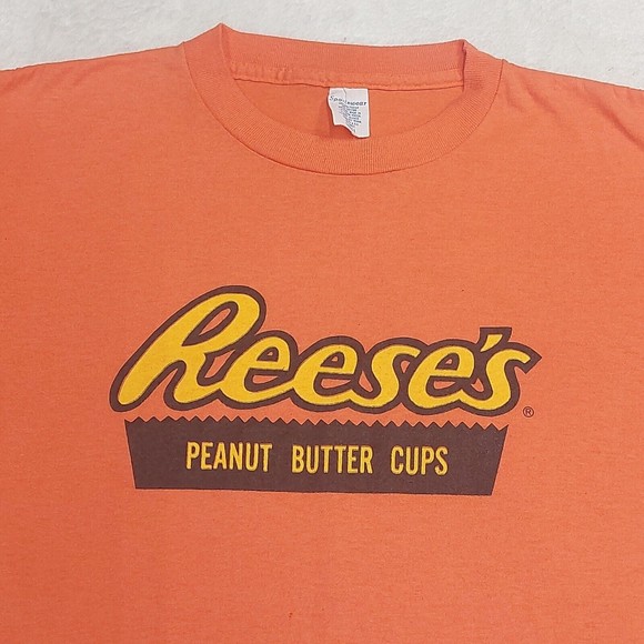 Vintage 80s Hersheys Reese's Peanut Butter Cups Single Stitch T-Shirt Size Large - Picture 2 of 9